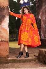 Full Shirt Dress with Belt - Image 3