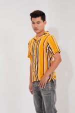 Men’s Casual Striped Short Sleeve Shirt